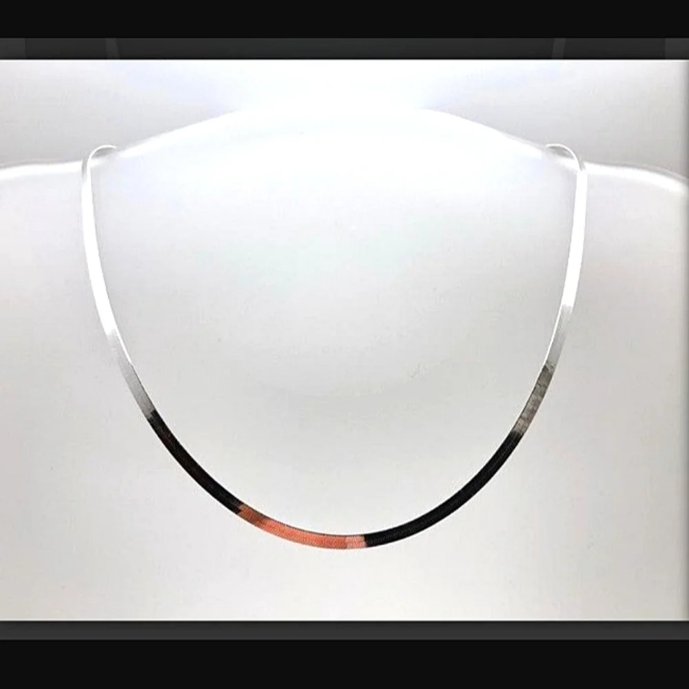 18" Sterling Silver .925 Magic Herringbone Chain-ITALY- LOWEST PRICE IN USA 2MM - Picture 3 of 9